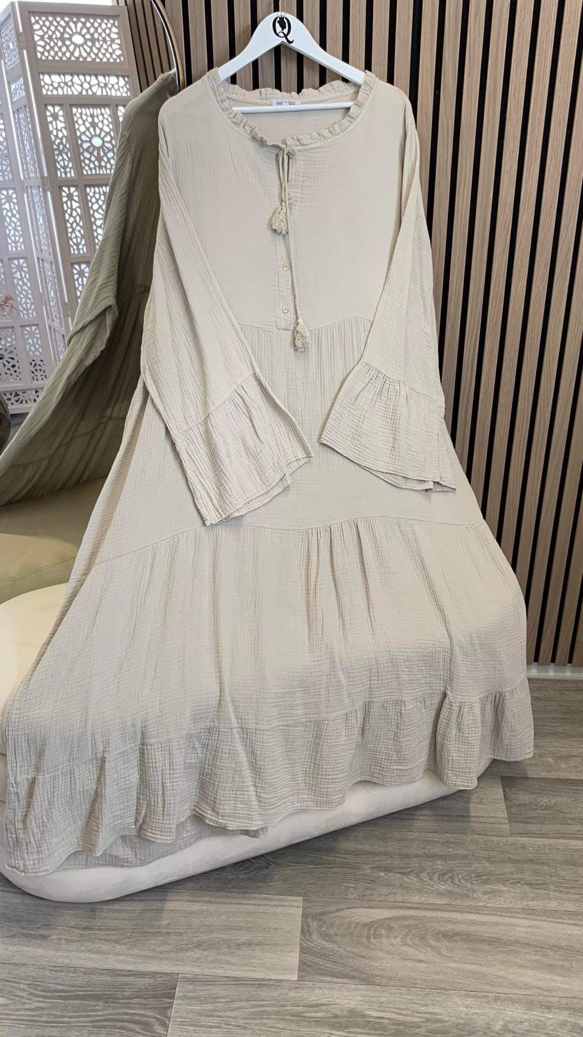 Musselin Maxikleid AURA (54/58)