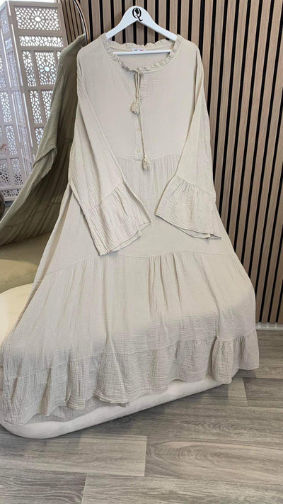 Musselin Maxikleid AURA (54/58)
