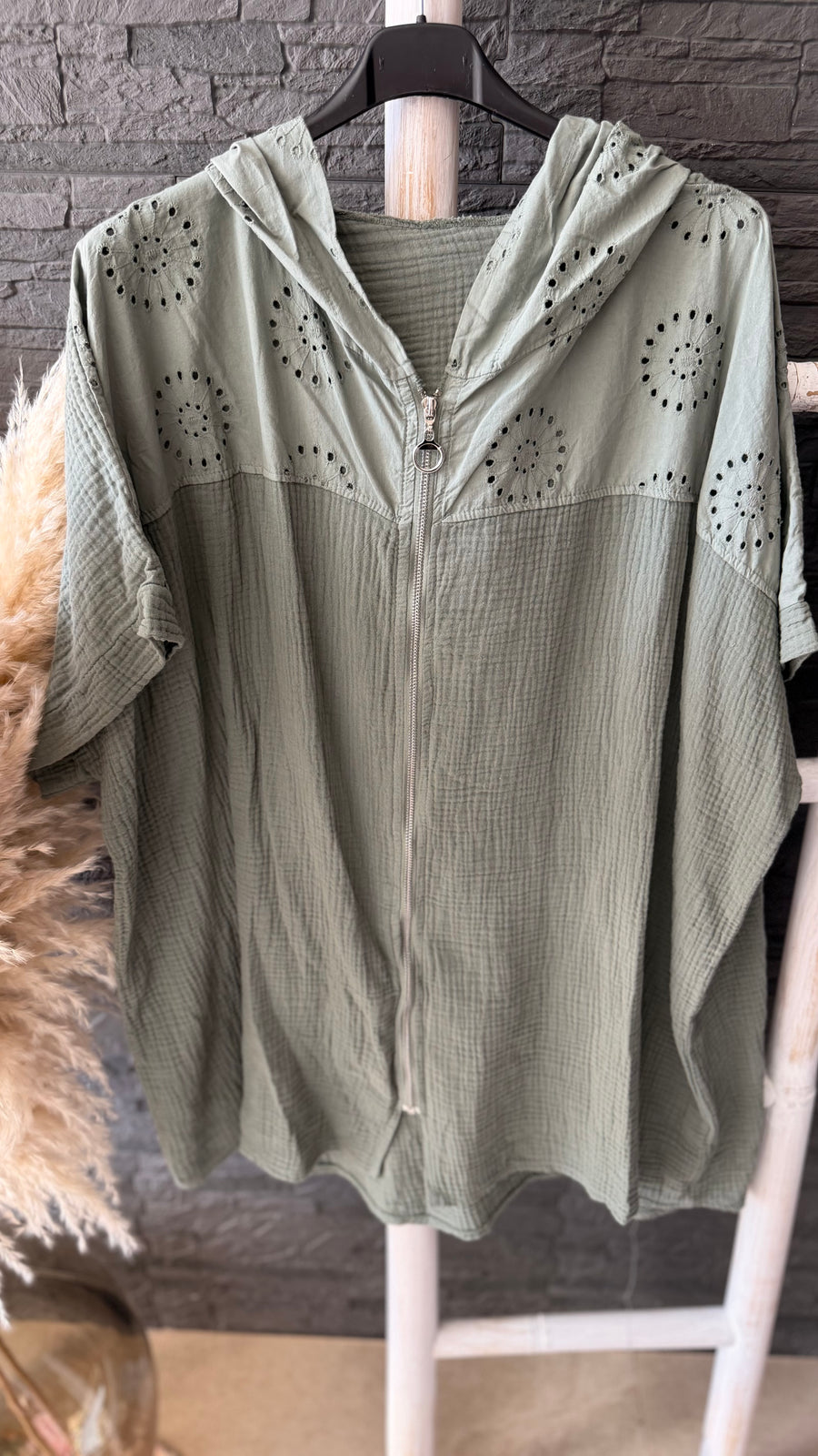 Curvy Musselin Jacke Bea (52/58)