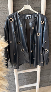 Curvy Lederimitat Jacke Siena (48/54)