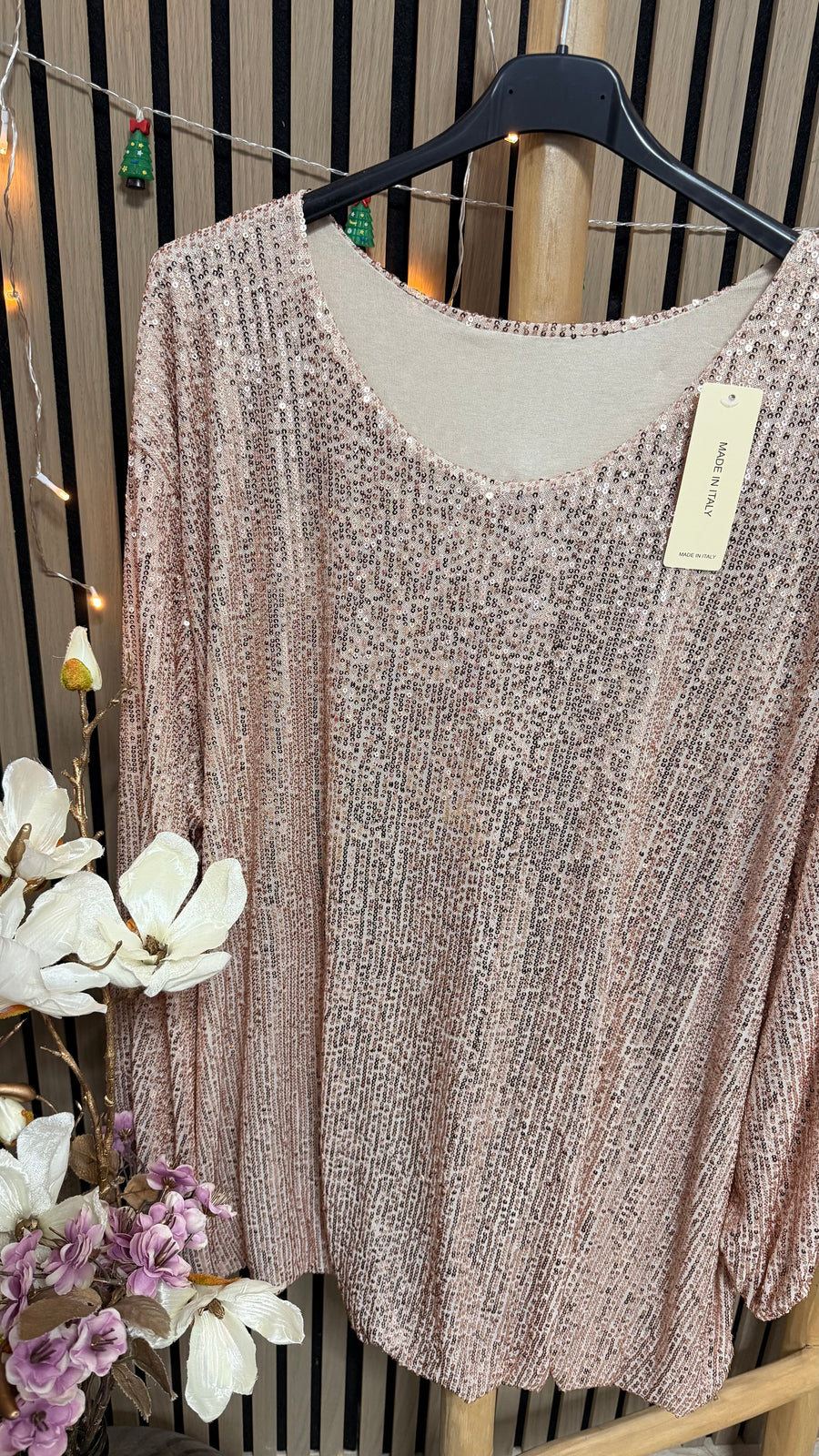 Pailletten Bluse Cyntia (52/56)