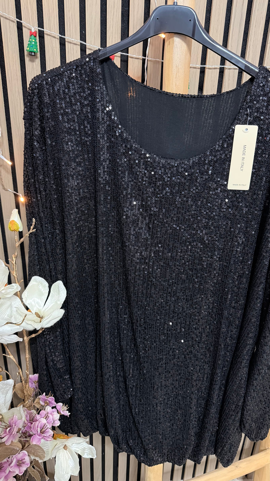 Pailletten Bluse Cyntia (52/56)