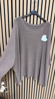 Fledermaus-Pullover  Cashmere-Feeling