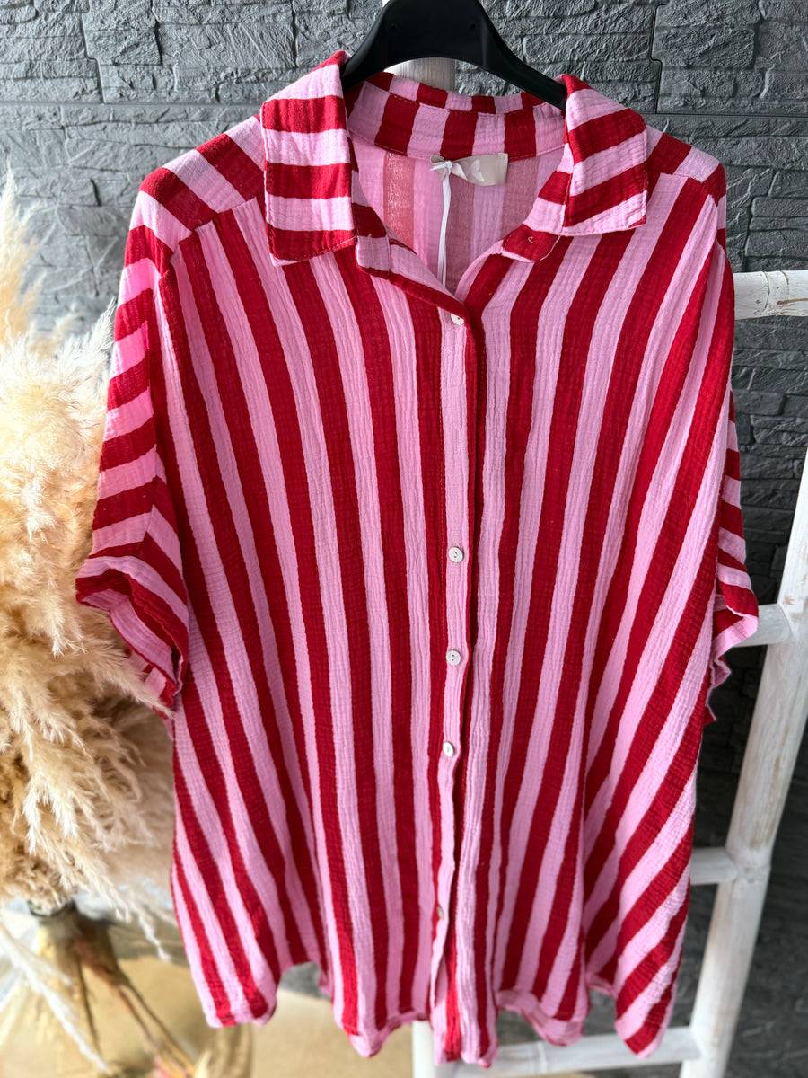 Oversized Musselin Bluse