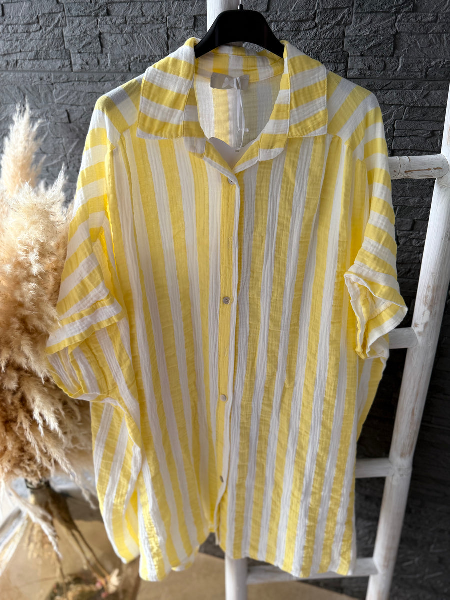 Oversized Musselin Bluse