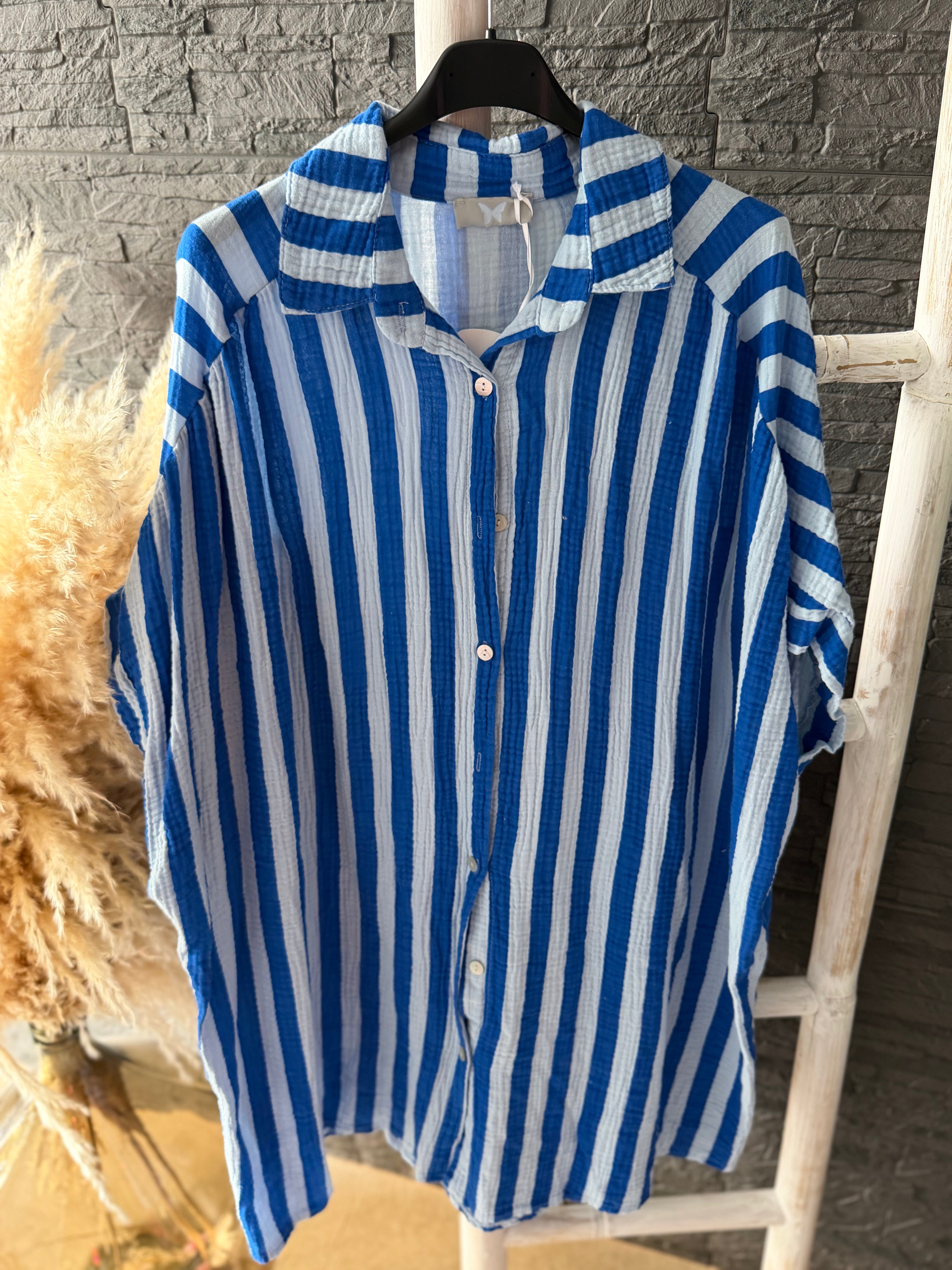 Oversized Musselin Bluse