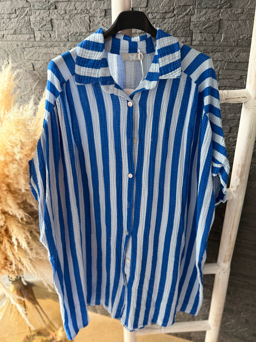 Oversized Musselin Bluse