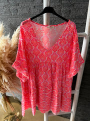 Musselin Bluse Pinky (48/52)