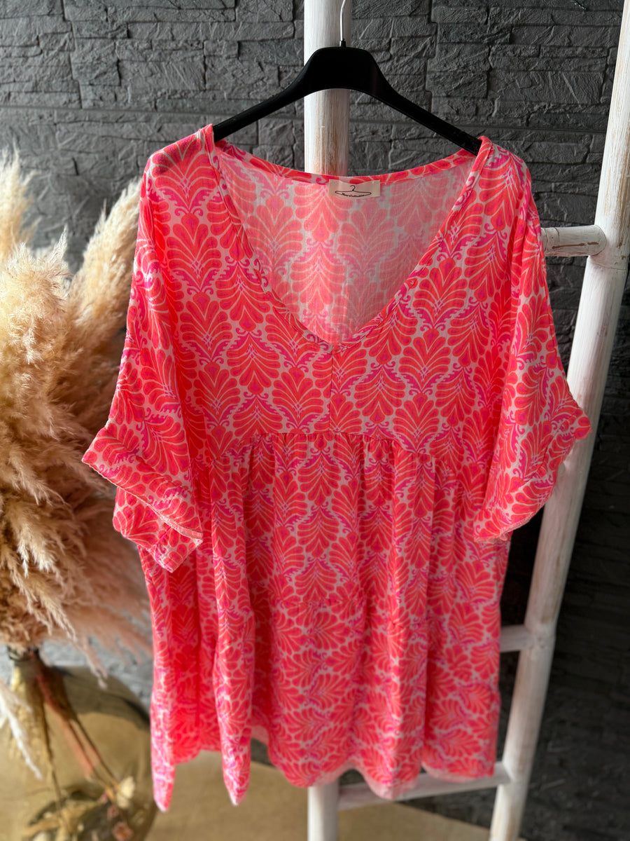 Musselin Bluse Pinky (48/52)