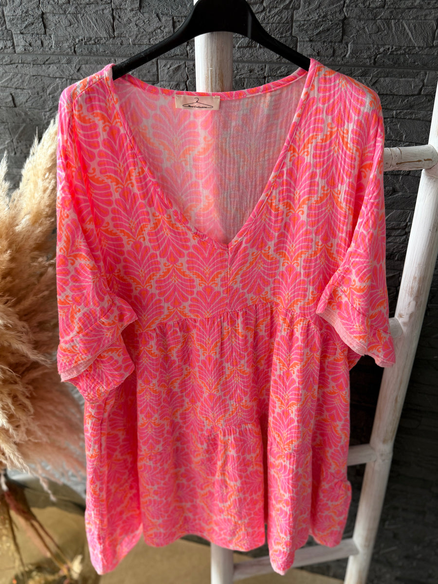 Musselin Bluse Pinky (48/52)