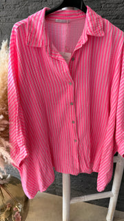 Oversized Musselinbluse