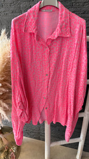 Oversized Musselinbluse