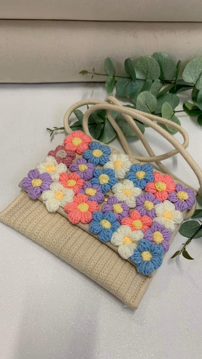 Strick Taschen FLOWERS
