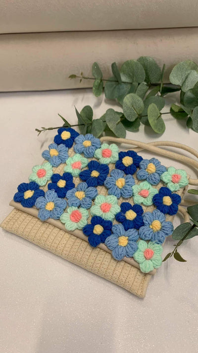 Strick Taschen FLOWERS