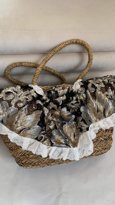 Korbtasche Pailletta