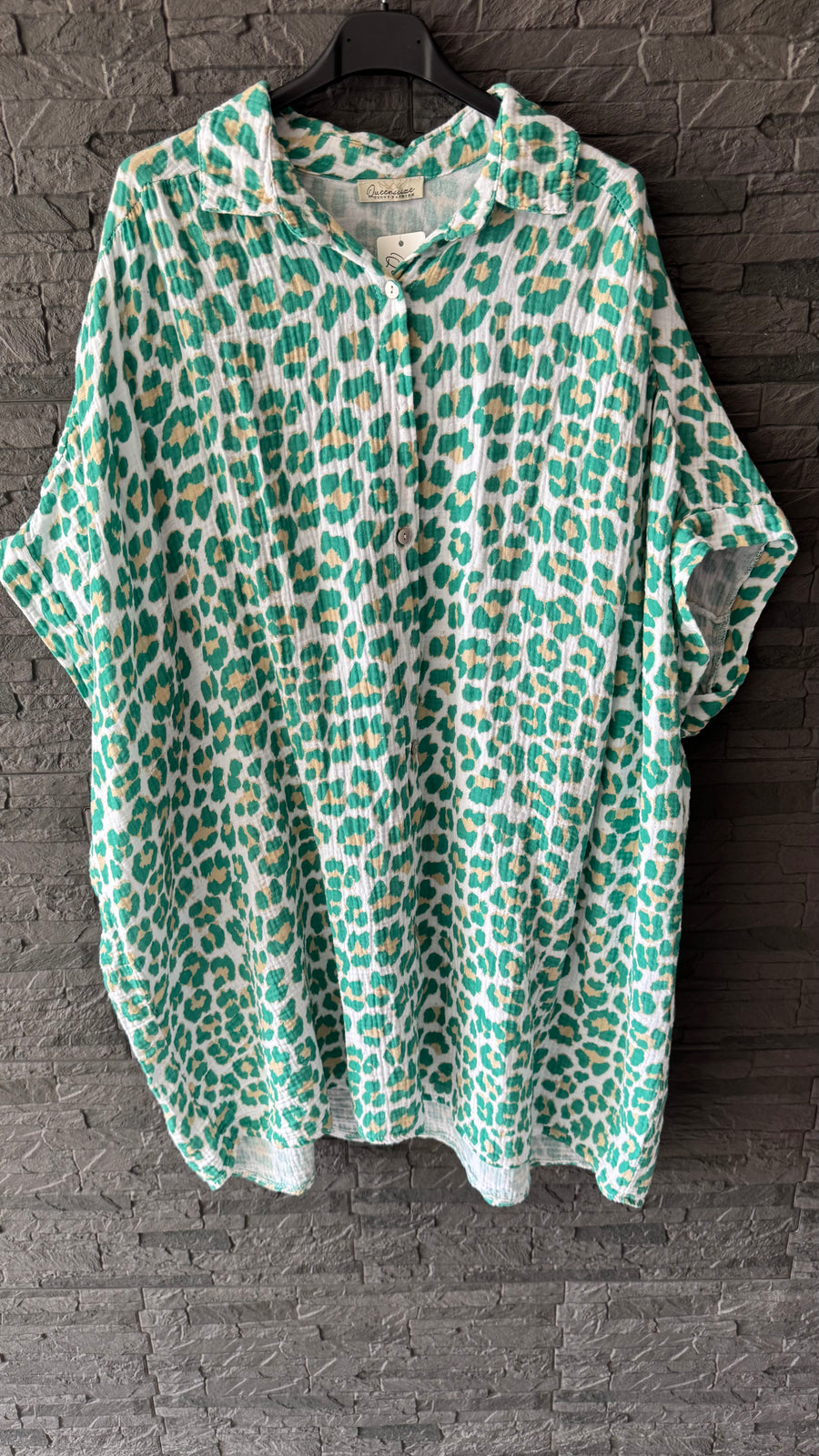 Kurzarm Musselinbluse Wild