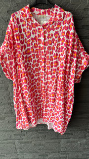 Kurzarm Musselinbluse Wild