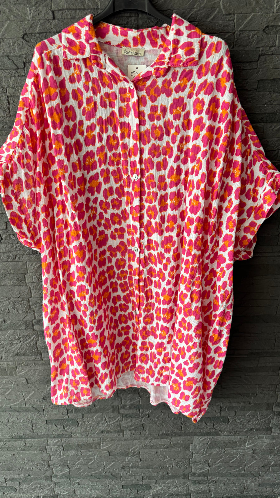Kurzarm Musselinbluse Wild