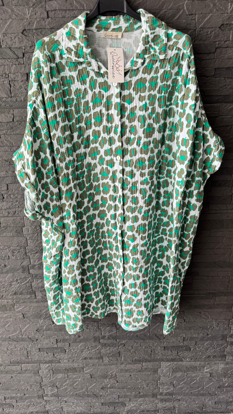 Kurzarm Musselinbluse Wild