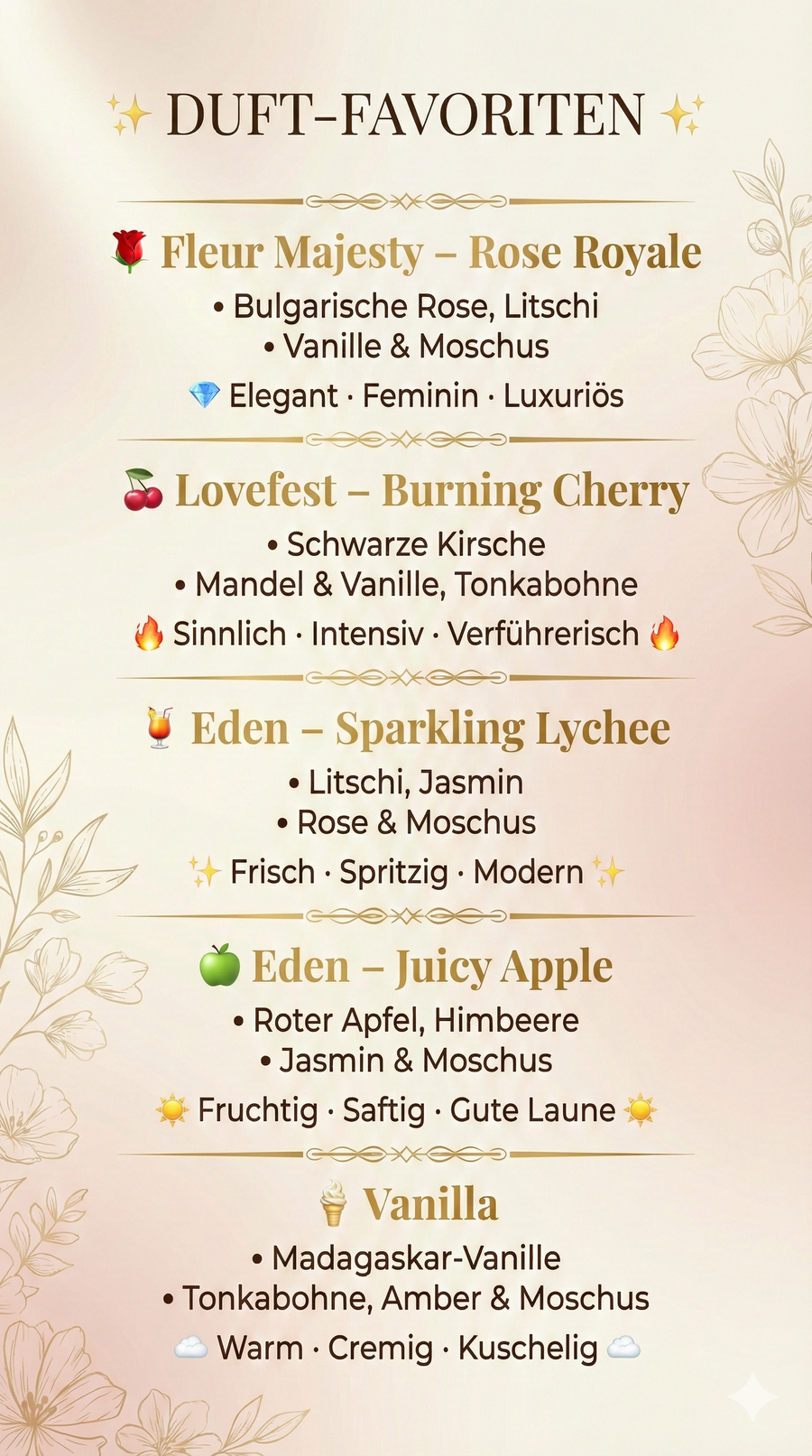 Elysia – Düfte zum Verlieben