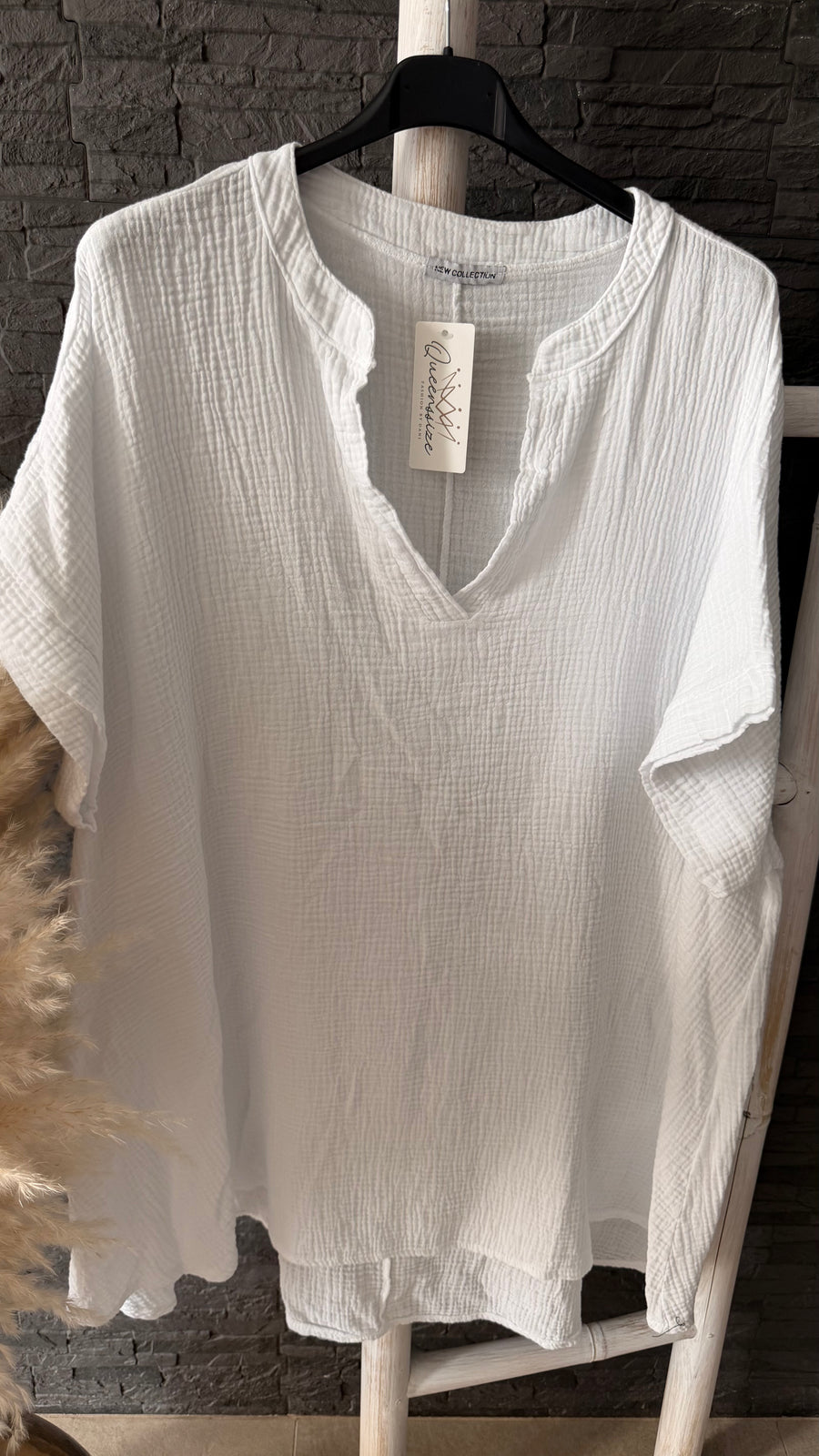 Curvy Musselin Bluse Asya 54/58