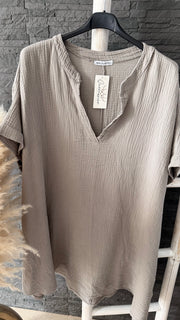Curvy Musselin Bluse Asya 54/58