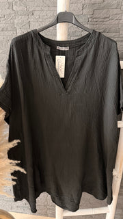 Curvy Musselin Bluse Asya 54/58