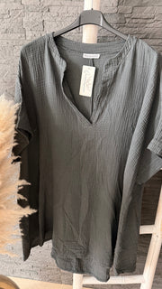 Curvy Musselin Bluse Asya 54/58
