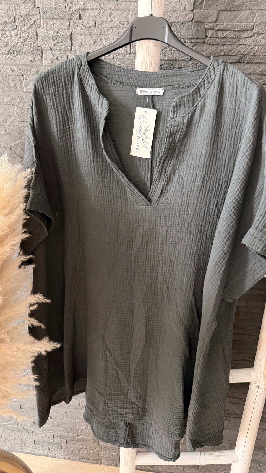 Curvy Musselin Bluse Asya 54/58