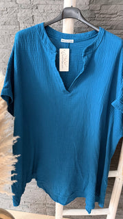 Curvy Musselin Bluse Asya 54/58