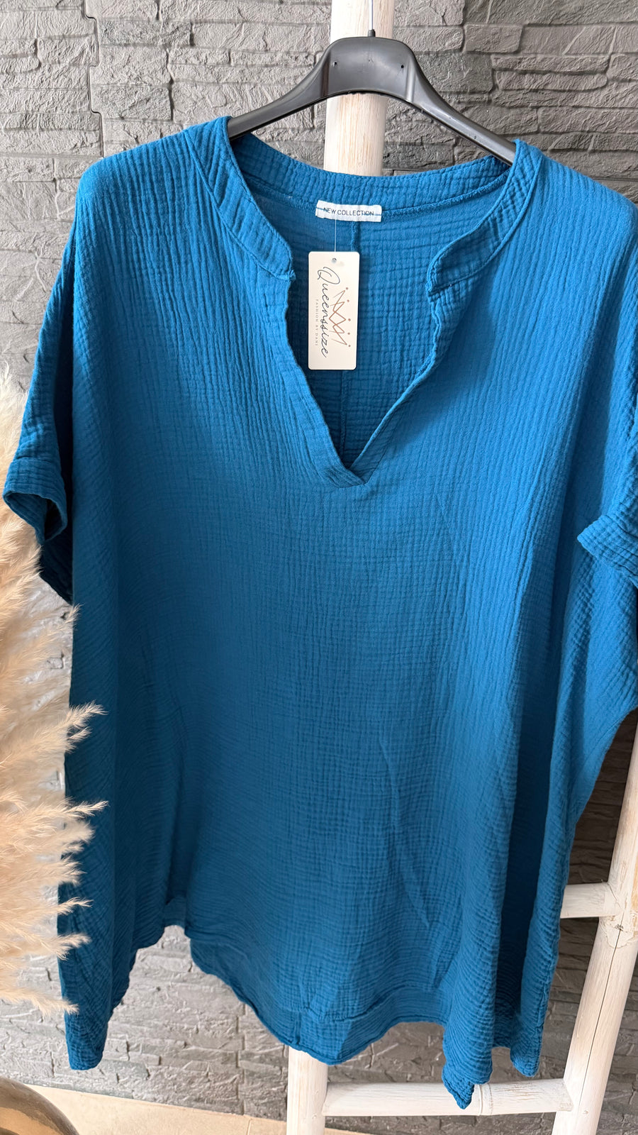 Curvy Musselin Bluse Asya 54/58
