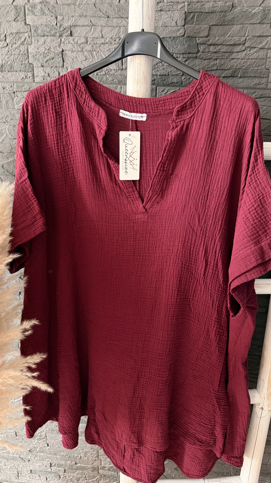Curvy Musselin Bluse Asya 54/58