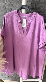 Curvy Musselin Bluse Asya 54/58