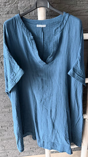 Curvy Musselin Tunika Asya 54/58