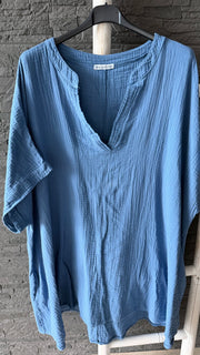 Curvy Musselin Tunika Asya 54/58