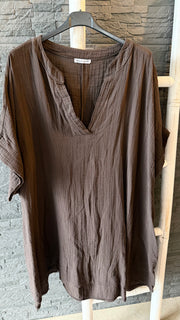 Curvy Musselin Tunika Asya 54/58
