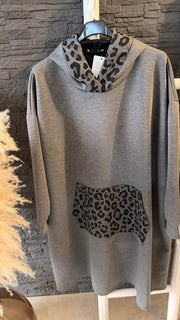 Curvy Hoodiekleid Serena 52/56