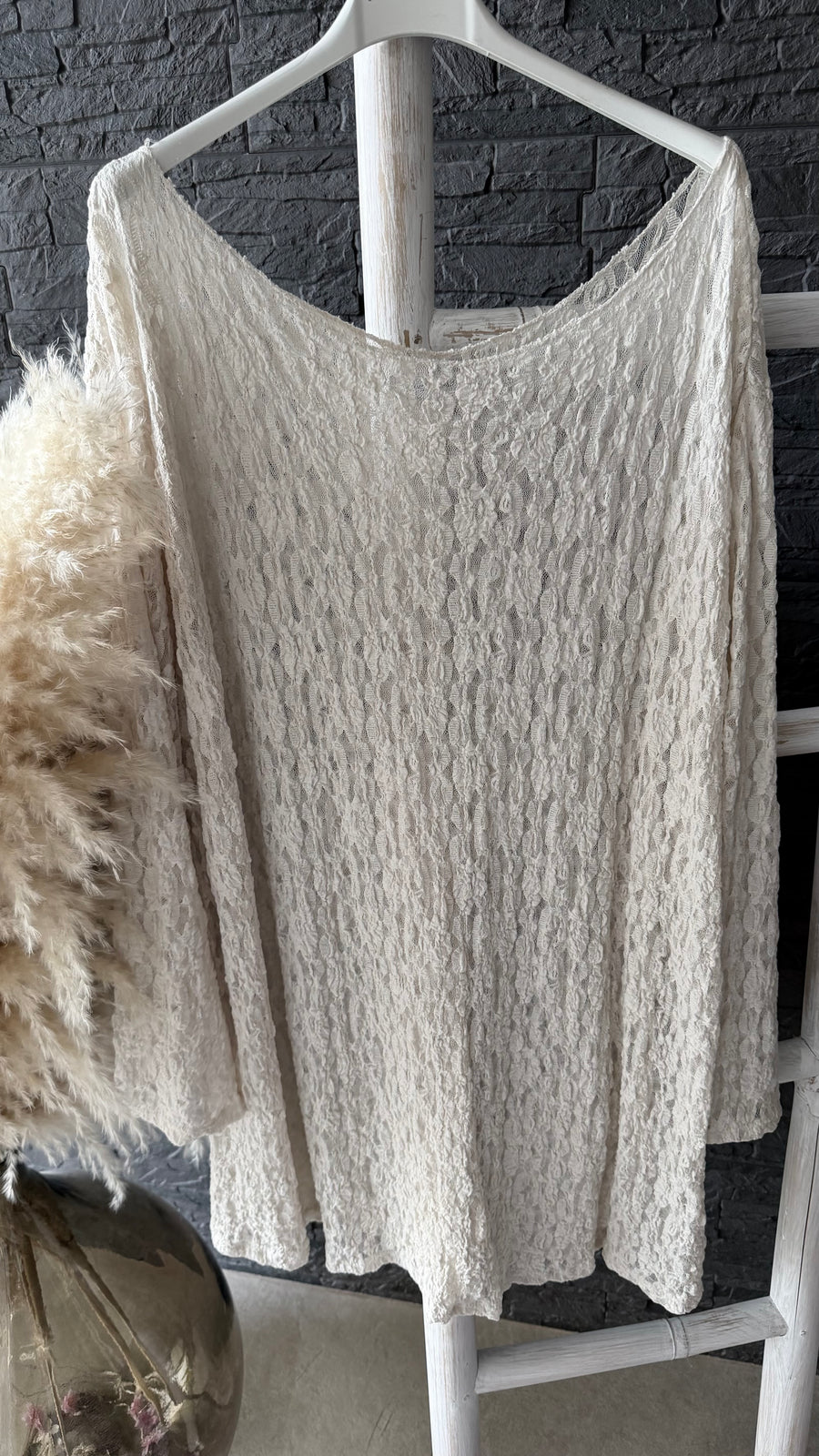 Curvy Spitzen Longsleeve Lucia 54/58