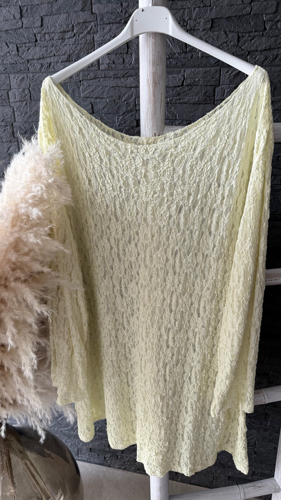 Curvy Spitzen Longsleeve Lucia 54/58