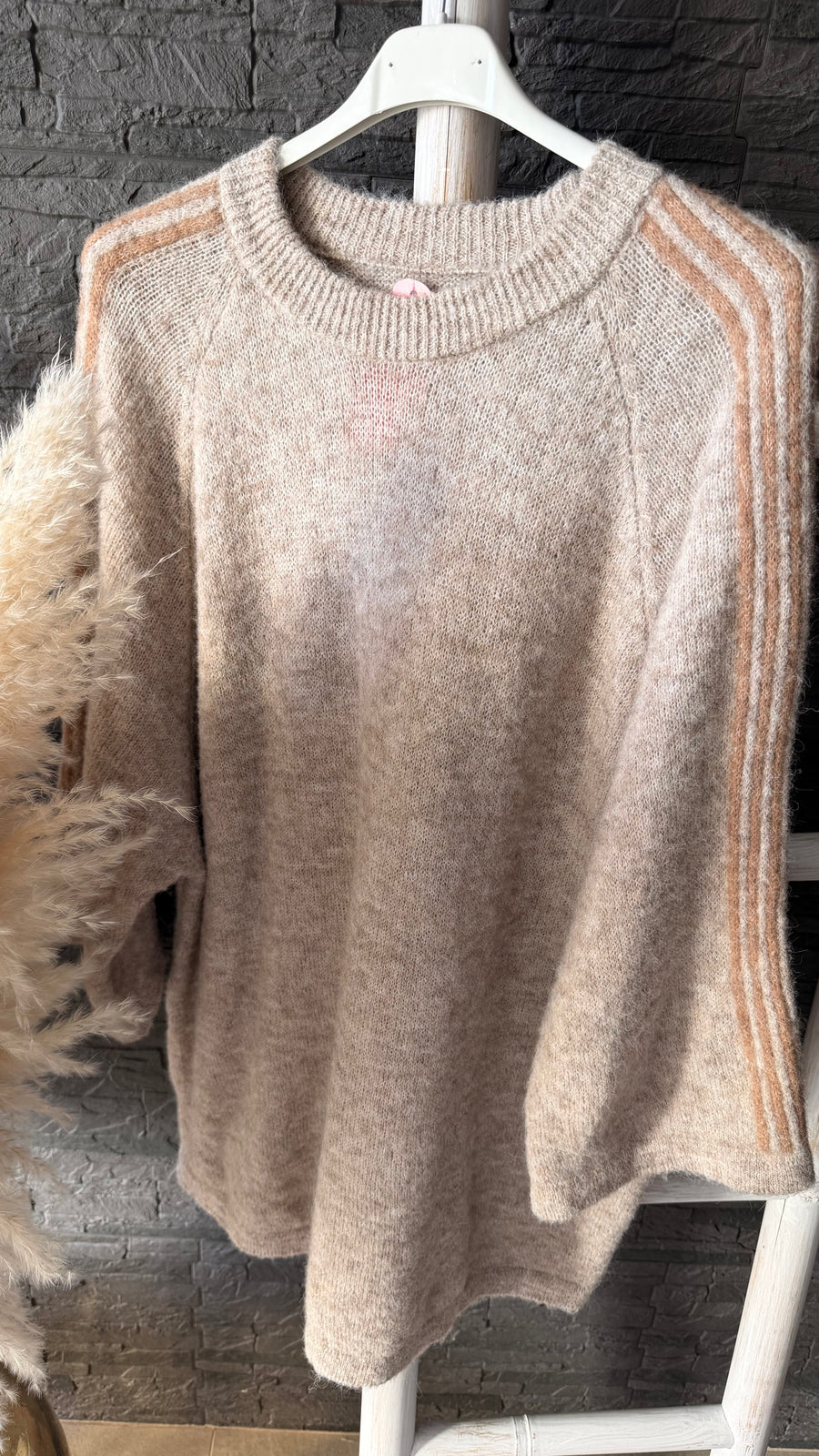 Curvy Stripe-Strickpullover 48/54