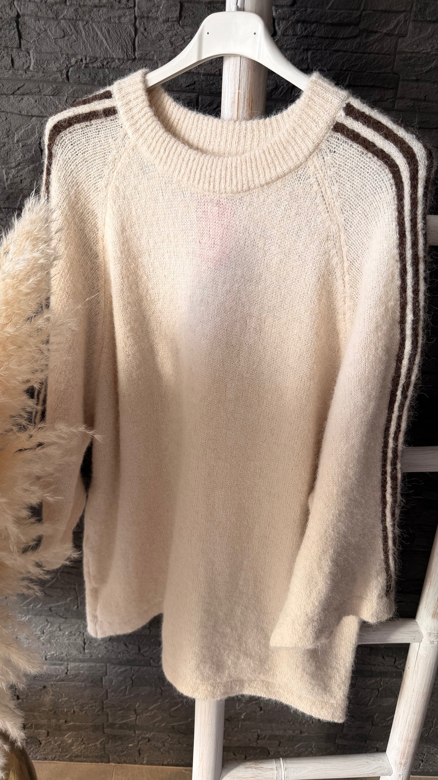 Curvy Stripe-Strickpullover 48/54
