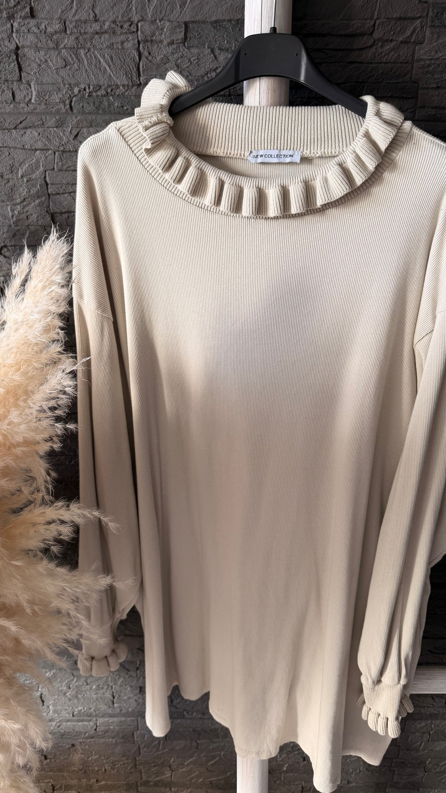 Curvy Rüschen Longsleeve Rosi 52/56