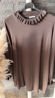 Curvy Rüschen Longsleeve Rosi 52/56