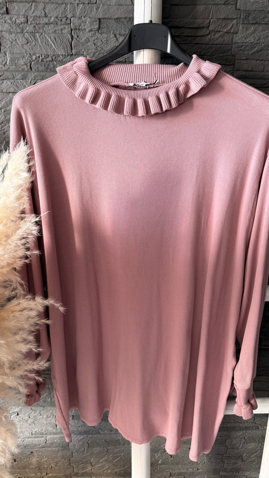 Curvy Rüschen Longsleeve Rosi 52/56