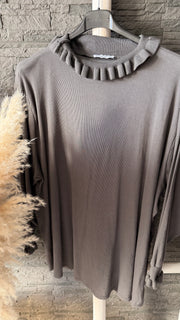 Curvy Rüschen Longsleeve Rosi 52/56