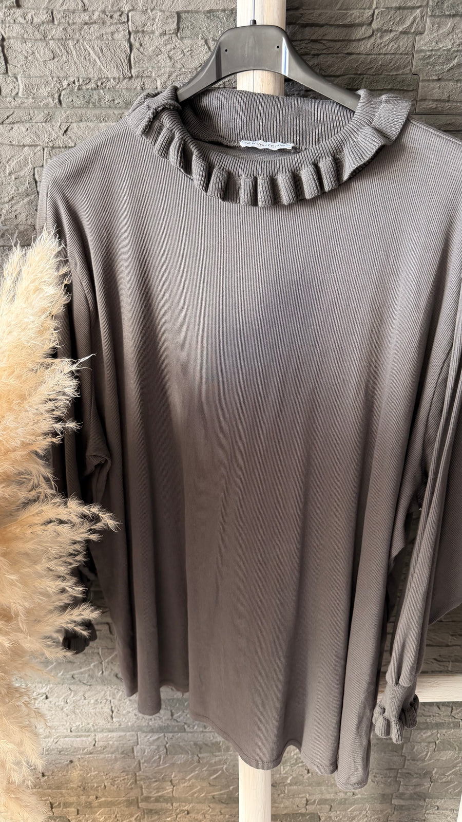Curvy Rüschen Longsleeve Rosi 52/56