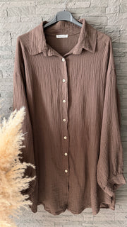 Curvy Musselin Bluse Mia 46/58