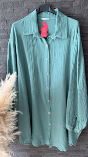 Curvy Musselin Bluse Mia 46/58