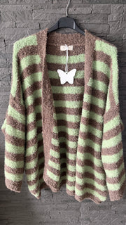 Curvy Boucle Strickjacke 44/52