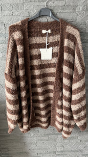 Curvy Boucle Strickjacke 44/52
